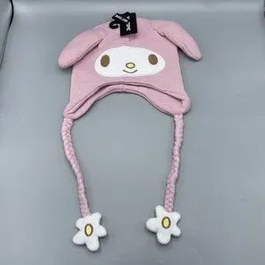 NEW My Melody Tassel Beanie My Melody Subtle Ear Tassel Beanie | Hot Topic main image 4